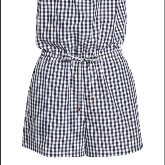 NWT Tory Burch Gingham Check Romper - Large - Picture 6 of 8